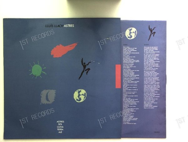 Lluís Llach - Astres LP 1986 + Innerbag (VG+/VG)