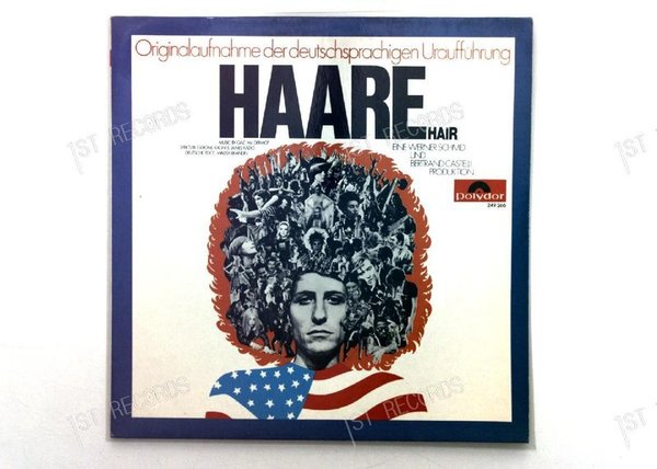 "Haare"Ensemble - Haare (Hair) GER LP 1968 + Insert (VG+/VG+)