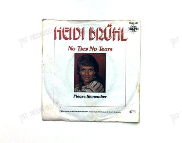 Heidi Brühl - No Ties No Tears GER 7in 1982 (VG+/VG-)