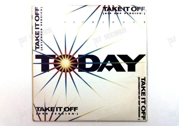 Today - Take It Off GER Maxi 1989 (VG+/VG)