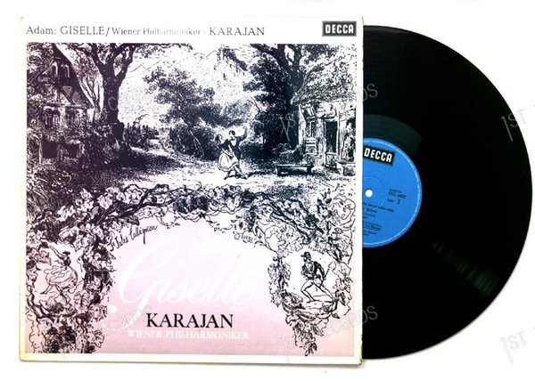 Adam - Karajan, Wiener Philharmoniker - Giselle (Originalfassung) GER LP (VG/VG)