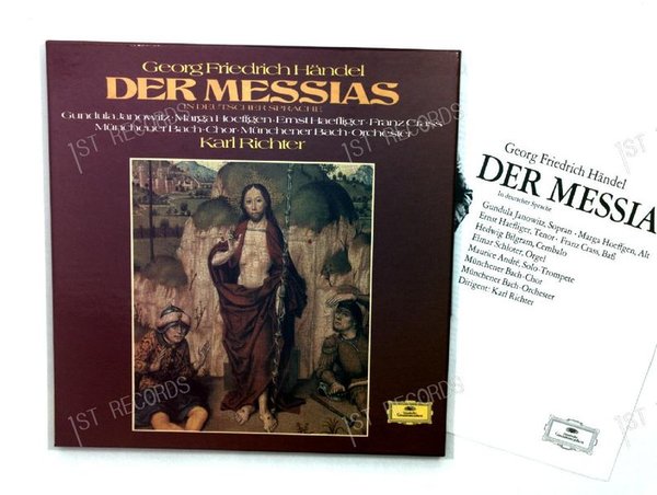 Georg Friedrich Händel - Der Messias (Auszüge) D LP + Insert (NM/VG+)