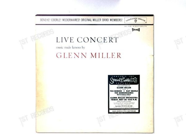 Beneke ! Eberle ! - Live Concert - Music Made Famous By Glenn Miller GER LP (VG-/VG)