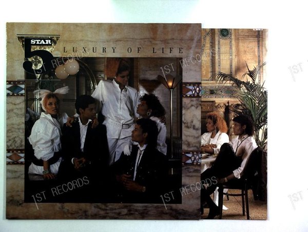 5 Star - Luxury Of Life Europe LP 1985 + Innerbag (VG+/VG+)
