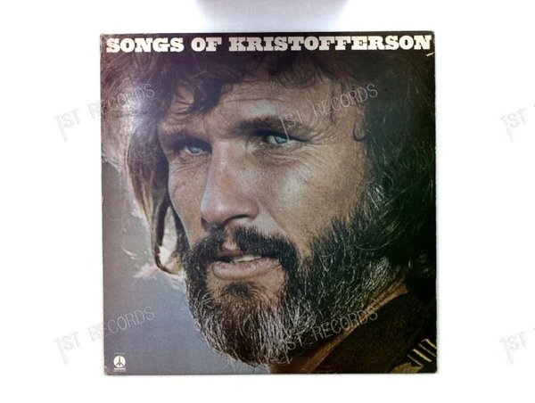 Kris Kristofferson - Songs Of Kristofferson Europe LP 1977 (VG+/VG+)