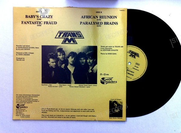 Trans Am - We Want Rock'n'Roll GER Maxi 1986 (VG/VG)
