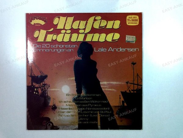 Lale Andersen - Hafen Träume GER LP 1979 (VG/VG)