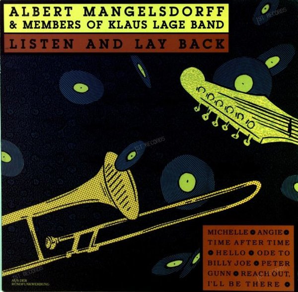 Albert Mangelsdorff &Members Of Klaus Lage Band-Listen And Lay Back LP 1988 (VG+/VG+)