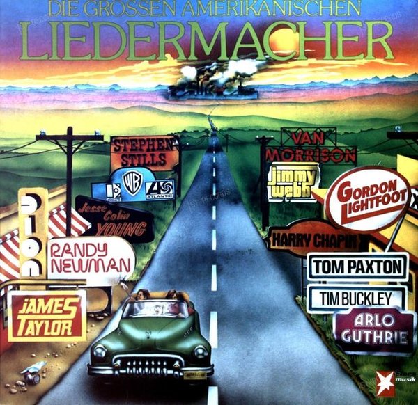 Various - Die Grossen Amerikanischen Liedermacher GER LP 1974 Club Edition (VG+/VG+)