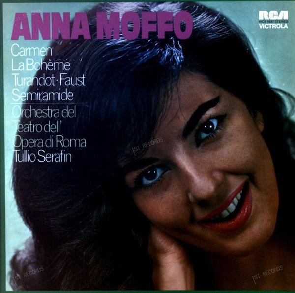 Anna Moffo - AriasFromFaust/La Bohème/Dinorah/Carmen/Semiramide/... LP 1961 (VG+/VG+)