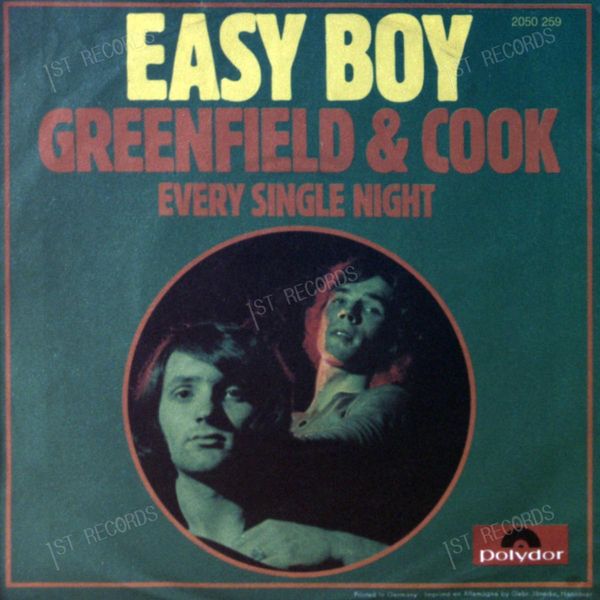 Greenfield & Cook - Easy Boy 7in 1973 (VG/VG) (VG/VG)