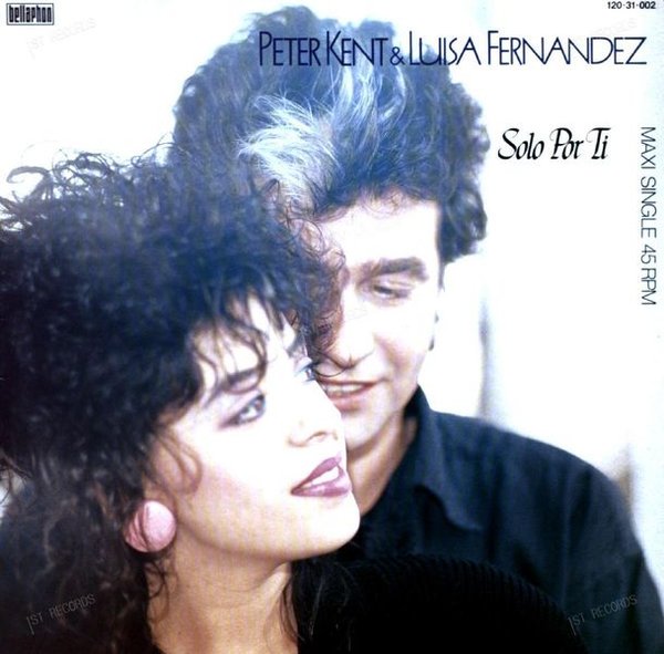 Peter Kent & Luisa Fernandez - Solo Por Ti Maxi 1986 (VG/VG+) (VG/VG+)