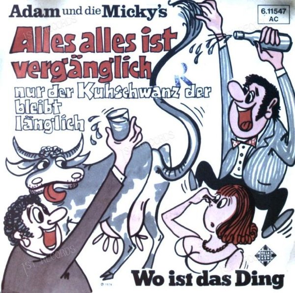 Adam Und Die Micky's - Alles Alles Ist Vergänglich Nur Der ... GER 7in 1974 (VG+/VG+)