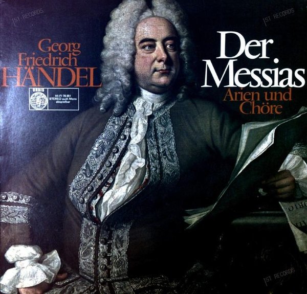 Georg Friedrich Händel - Der Messias - Arien Und Chöre GER LP (VG/VG) (VG/VG)