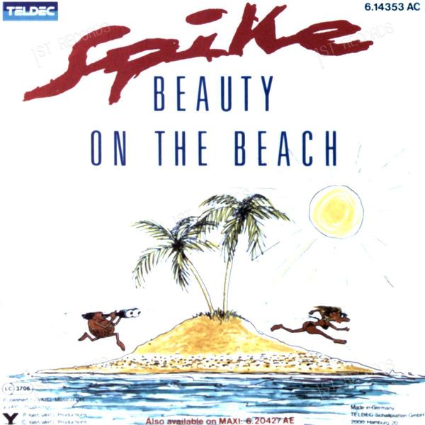Spike - Beauty On The Beach 7in 1985 (VG+/VG) (VG+/VG)