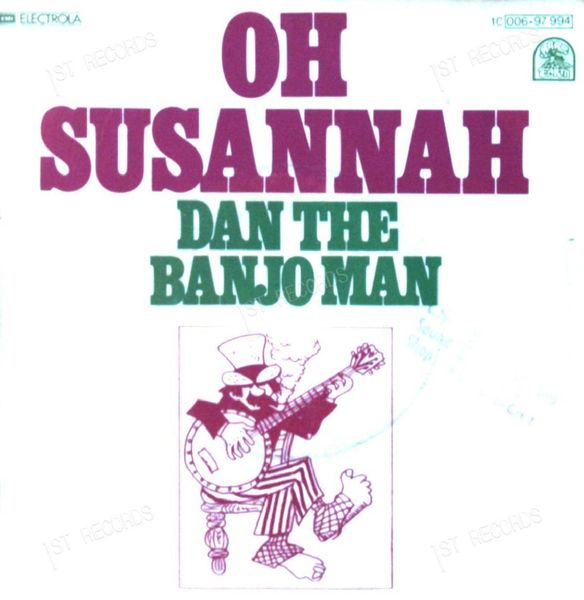 Dan The Banjo Man - Oh Susannah GER 7in 1976 (VG/VG) (VG/VG)