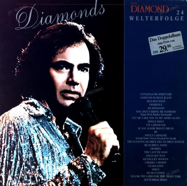 Neil Diamond - Diamonds - 24 Welterfolge 2LP 1985 (VG+/VG) (VG+/VG)