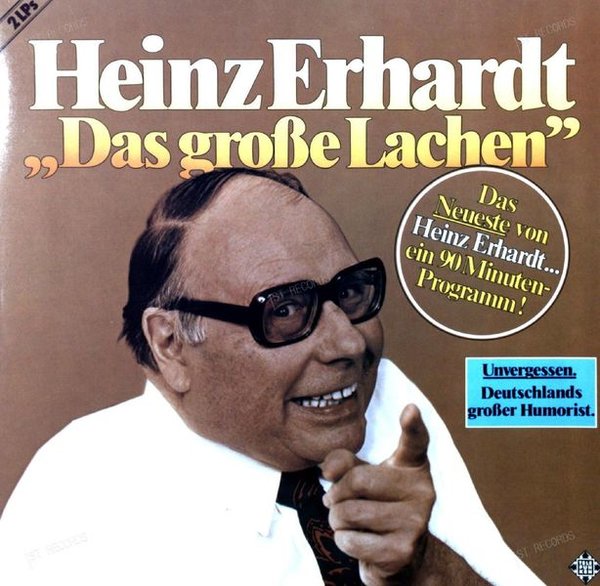 Heinz Erhardt - Das Grosse Lachen 2LP 1977 Klappcover (VG+/VG+) (VG+/VG+)