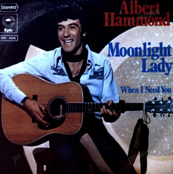 Albert Hammond - Moonlight Lady GER 7in 1976 (VG/VG+) (VG/VG+)