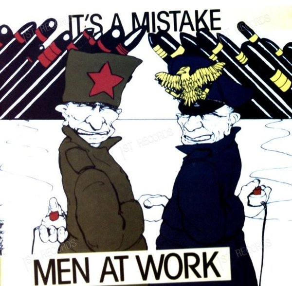 Men At Work - It's A Mistake Europe 7in 1983 (VG/VG+) (VG/VG+)