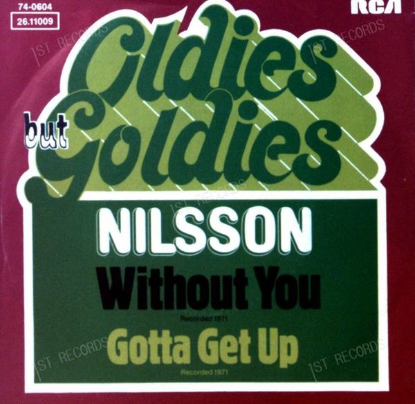 Nilsson - Without You / Gotta Get Up GER 7in 1982 (VG/VG) (VG/VG)