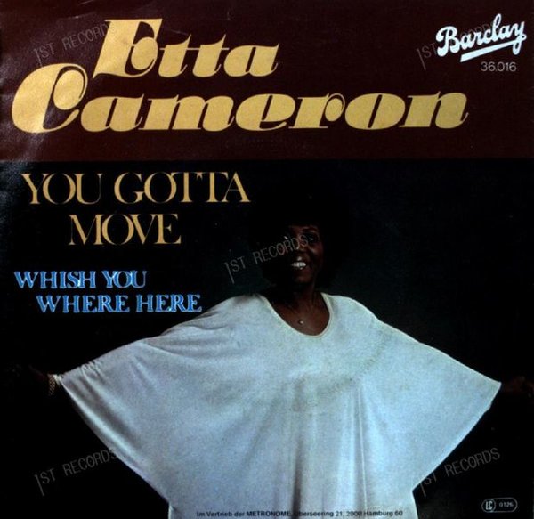 Etta Cameron - You Gotta Move 7in 1977 (VG+/VG+) (VG+/VG+)