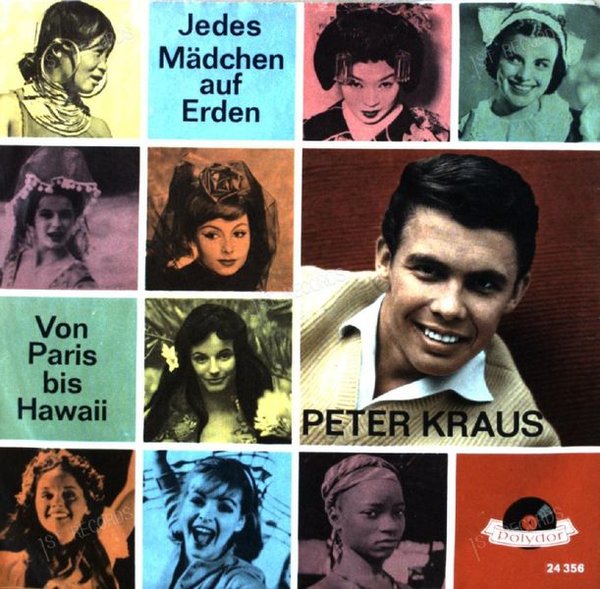 Peter Kraus - Jedes Mädchen Auf Erden / Von Paris Bis Nach Hawaii 7in 1960 (VG+/VG+)