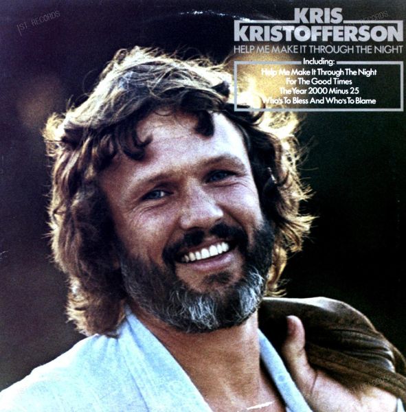 Kris Kristofferson - Help Me Make It Through The Night LP 1980 (VG+/VG+)