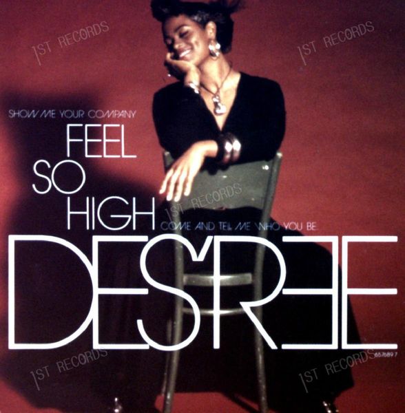 Des'ree - Feel So High 7in 1991 (VG+/VG+)