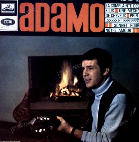 Adamo - Une Mèche De Cheveux / La Complainte Des Elus 7in 1966 (VG+/VG+)