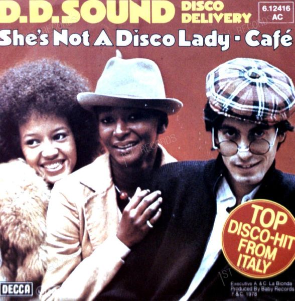 D.D. Sound - She's Not A Disco Lady / Cafè 7in 1978 (VG/VG)