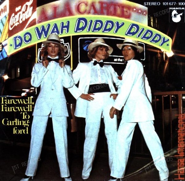 À La Carte - Do Wah Diddy Diddy / Farewell To Carlingford 7in 1980 (VG+/VG+)