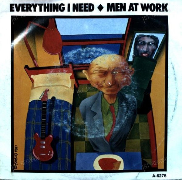Men At Work - Everything I Need (Todo Lo Que Necesito) 7in 1985 (VG/VG)