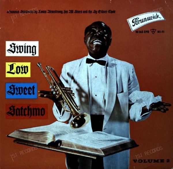 Louis Armstrong, His All Stars - Swing Low Sweet Satchmo, Vol. 2 7in 1959 (VG+/VG+)