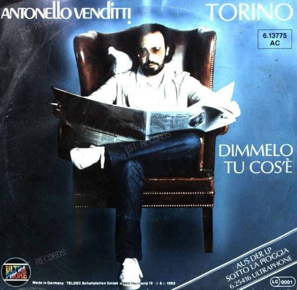 Antonello Venditti - Torino 7in 1983 (VG/VG)
