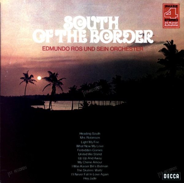 Edmundo Ros & His Orchestra - South Of The Border LP 1971 (VG/VG)