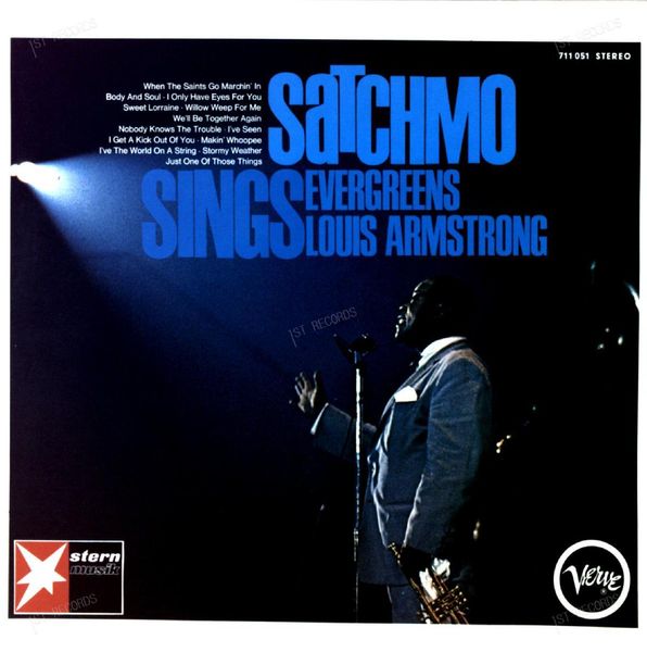 Louis Armstrong - Satchmo Sings Evergreens LP 1966 (VG/VG)