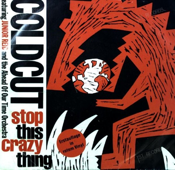 Coldcut Featuring Junior Reid - Stop This Crazy Thing 7in 1988 (VG+/VG+)