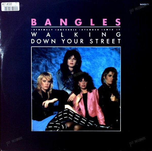 Bangles - Walking Down Your Street (12" Extended Dance Mixes) Maxi 1987 (VG+/VG+)