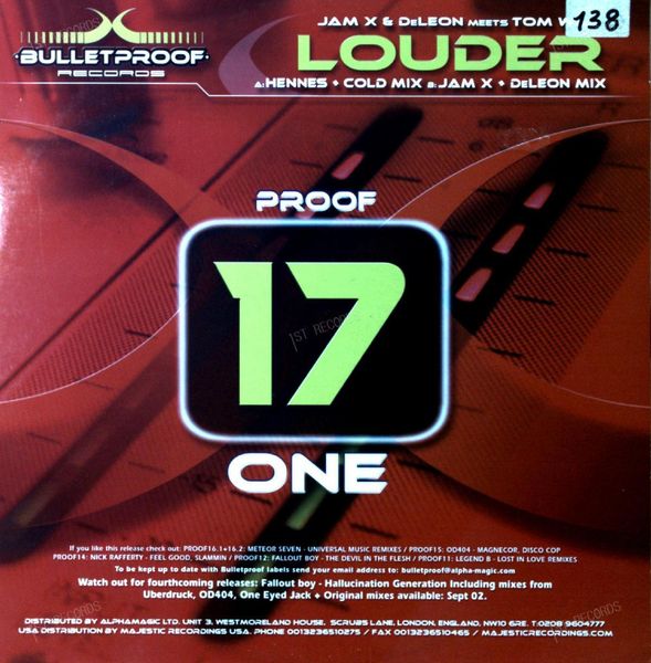 JamX & De Leon Meets Tom Wax - Louder/Softer Maxi 2002 (VG/VG)
