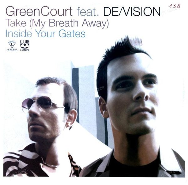 Green Court Feat. De/Vision - Take (My Breath Away) / Inside Your Maxi 2001 (VG+/VG+)