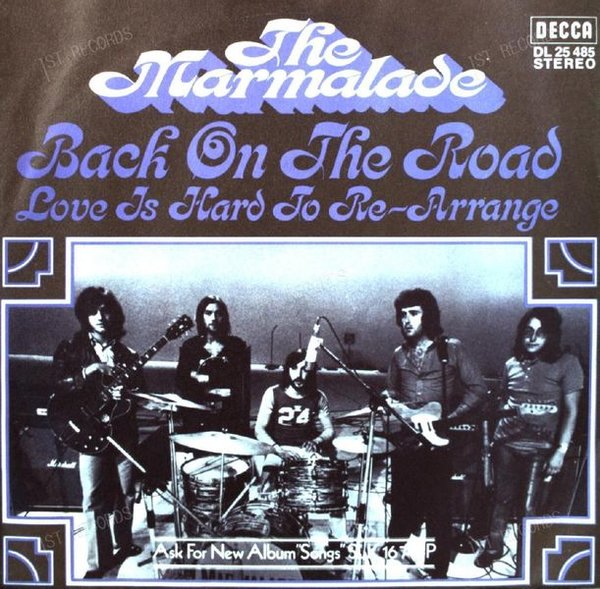 The Marmalade - Back On The Road 7in 1971 (VG+/VG+)
