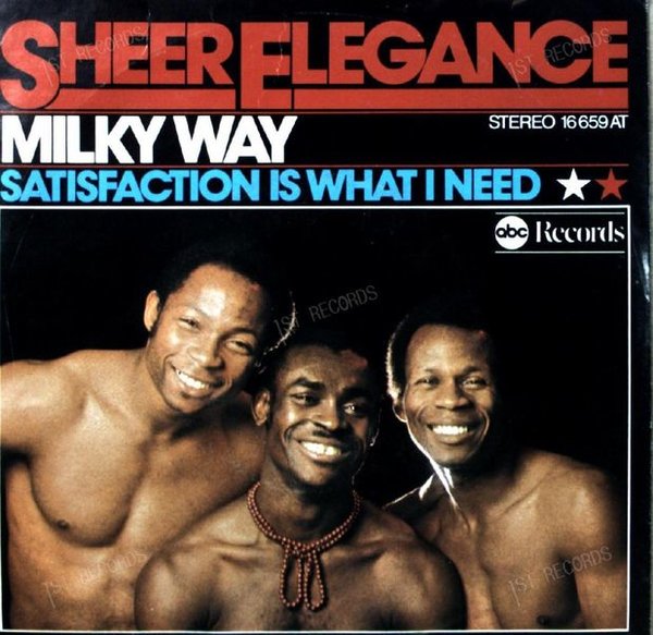 Sheer Elegance - Milky Way / Satisfaction Is What I Need 7in 1975 (VG+/VG+)