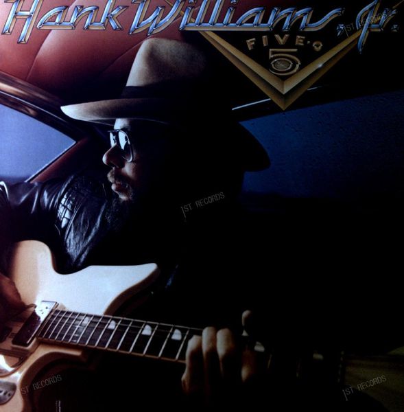 Hank Williams Jr. - Five - O - US LP 1985 + Innerbag (VG+/VG+)