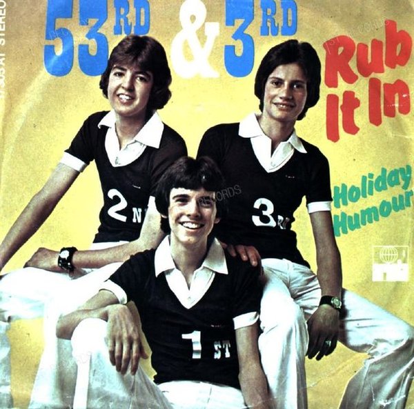 53rd & 3rd - Rub It In! 7in 1976 (VG/VG)