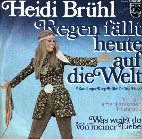 Heidi Brühl - Regen Fällt Heute Auf Die Welt 7in 1970 (VG/VG)