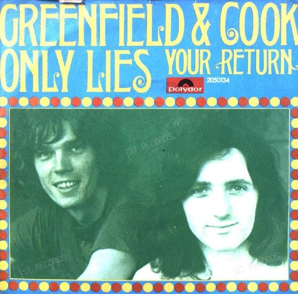 Greenfield & Cook - Only Lies / Your Return 7in 1971 (VG/VG)