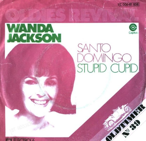 Wanda Jackson - Santo Domingo / Stupid Cupid 7in 1975 (VG+/VG)