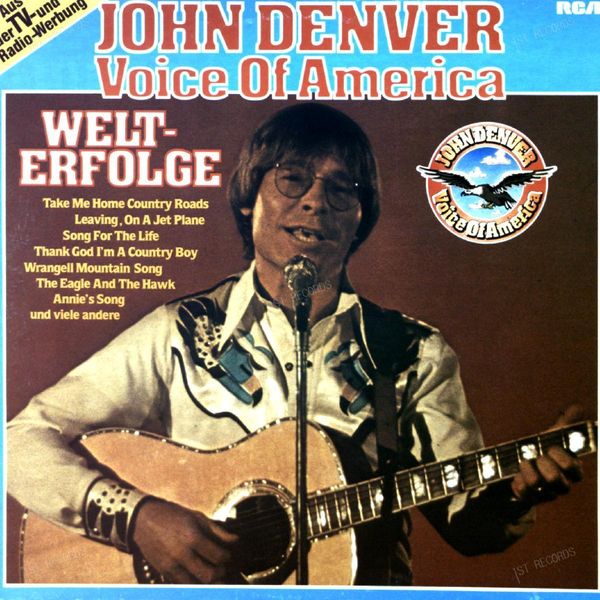 John Denver - Voice Of America / Welt-Erfolge LP 1980 (VG/VG)