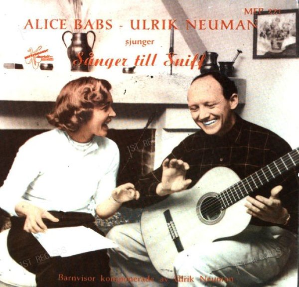 Alice Babs - Ulrik Neumann - Sånger Till Sniff 7in 1957 (VG/VG)